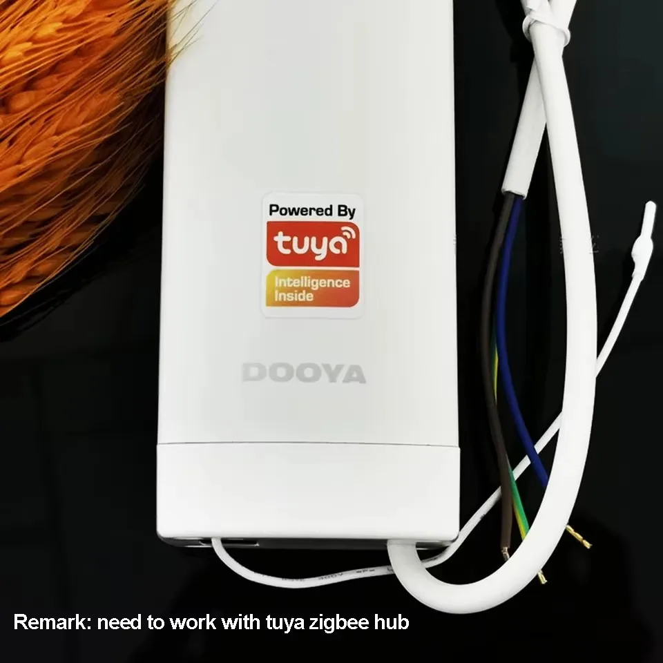 محرك ستارة Dooya T11 Tuya Zigbee مع مجموعة التحكم عن بعد لمسار الستارة/الاتصال الجاف/RF433 مساعد Alexa Google