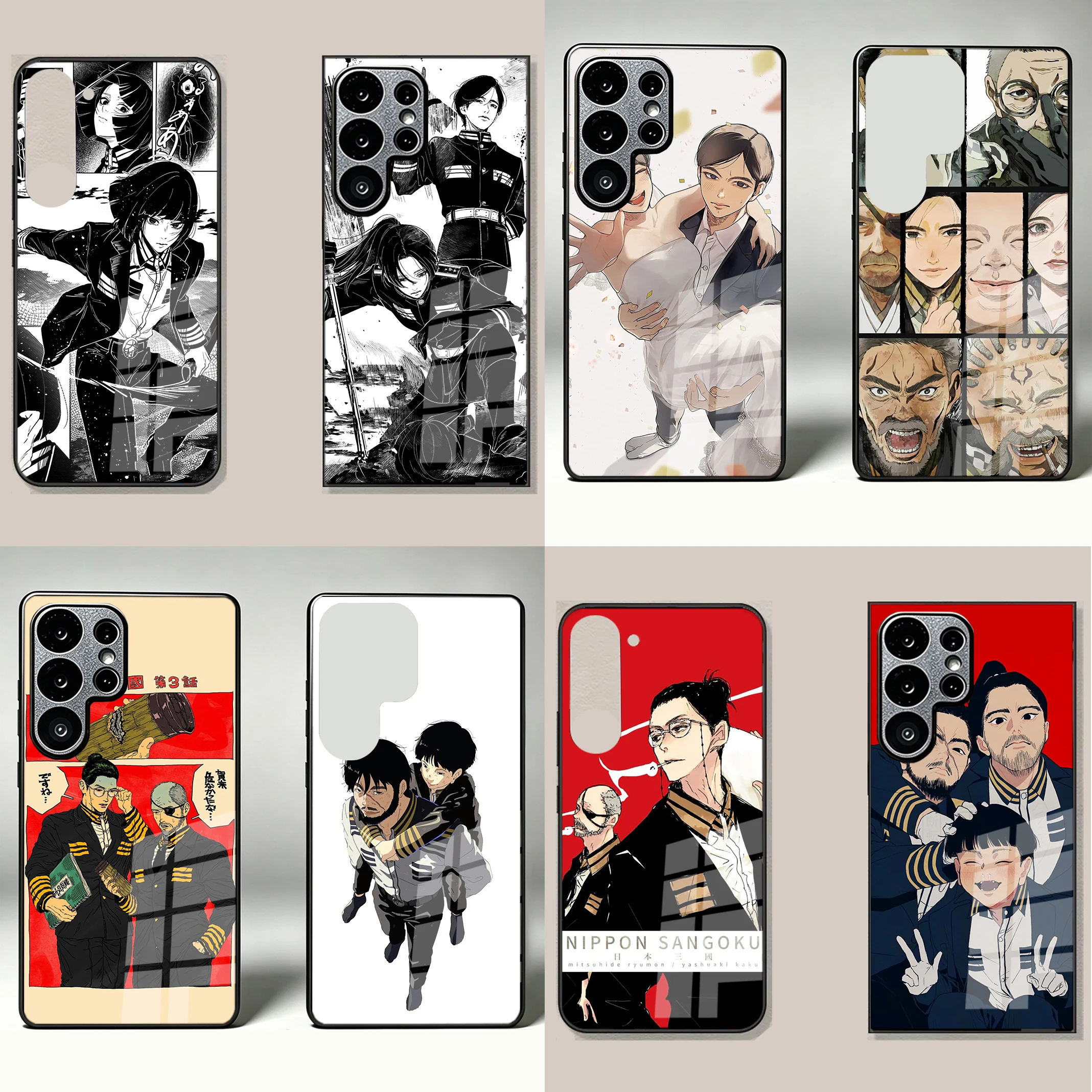 Nippon Sangoku Phone Case For Samsung Galaxy S26 S24 FE S25 EDGE S23 S22 ULTRA S21 S20 PLUS S10 LITE Glass Photo Mirror Etc Seri