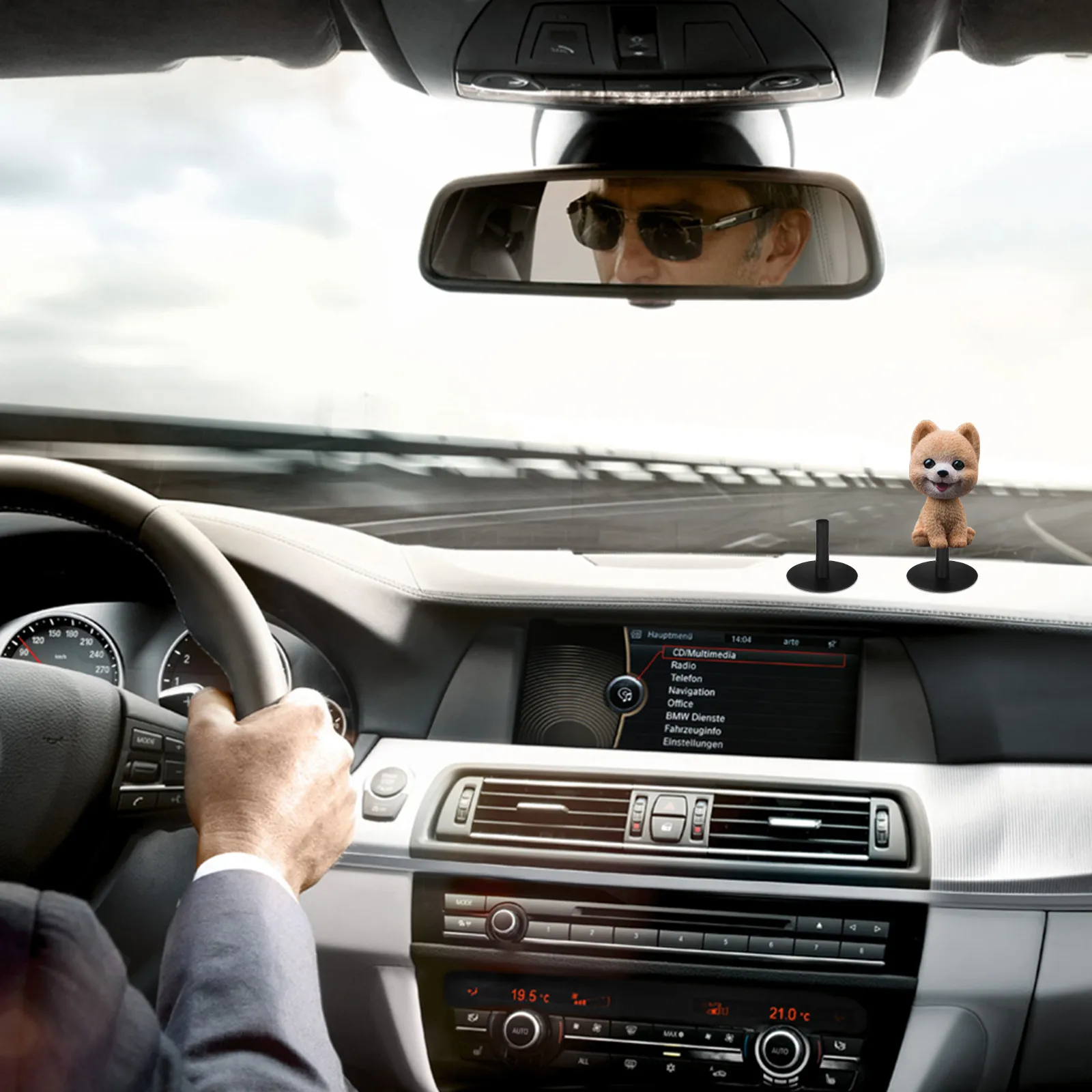 

20Pcs Plastic Duck Display Rack Sturdy Car Decor Holder Dashboard Bumper Roof Mount Multifunctional Storage Support