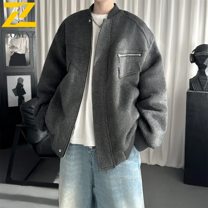 

COMXZ Многофункциональная мужская куртка для приключений на открытом воздухе, легкие пальто на молнии, прочная осенняя ветровка премиум-класса с воротником-стойкой