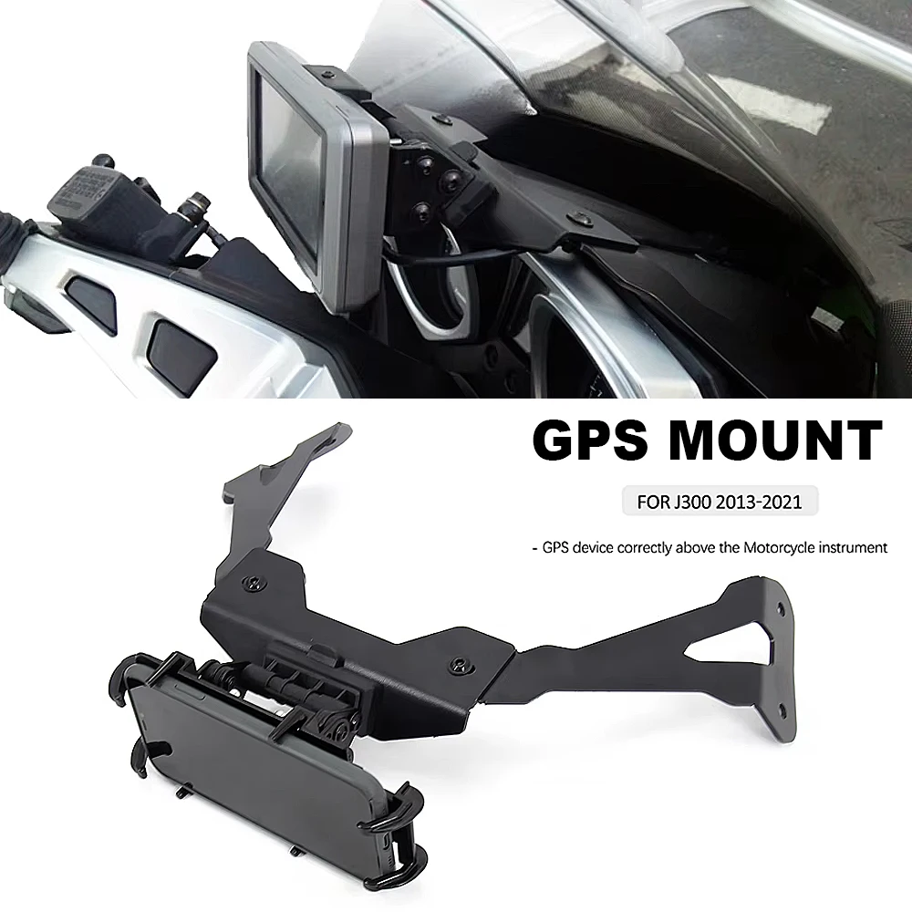 

Motorcycle Accessories FOR Kawasaki J 300 2013-2021 J300 Smart Phone Navigation GPS Plate Bracket Adapt Holder Kit