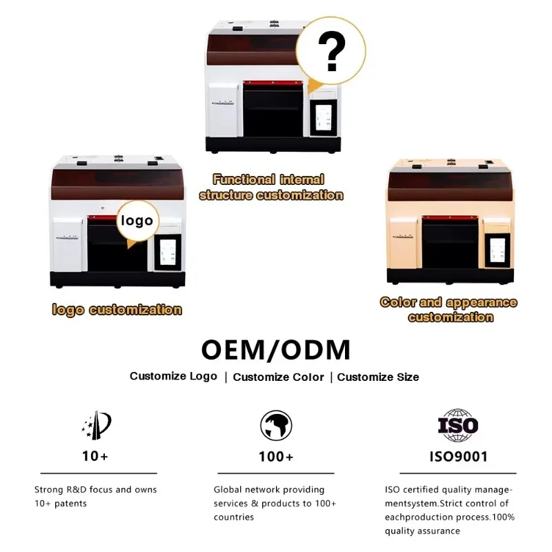 Small Desktop Digital A4 Uv Flatbed L800 Mobile Cover Printer Print on Demand Phone Case Printing Machine UV Printer