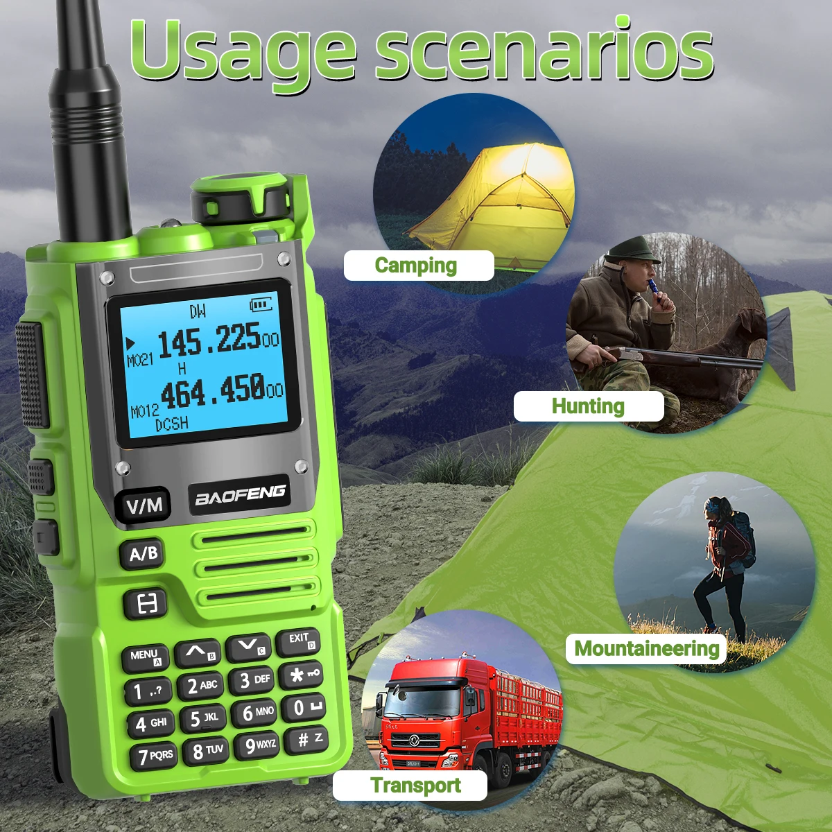 1/2PCS Baofeng UV K61 Walkie Talkie Multi Band Wireless Copy Frequency Type-C Long Range Upgraded UV-5R UV 5RH K5(8) Ham Radio