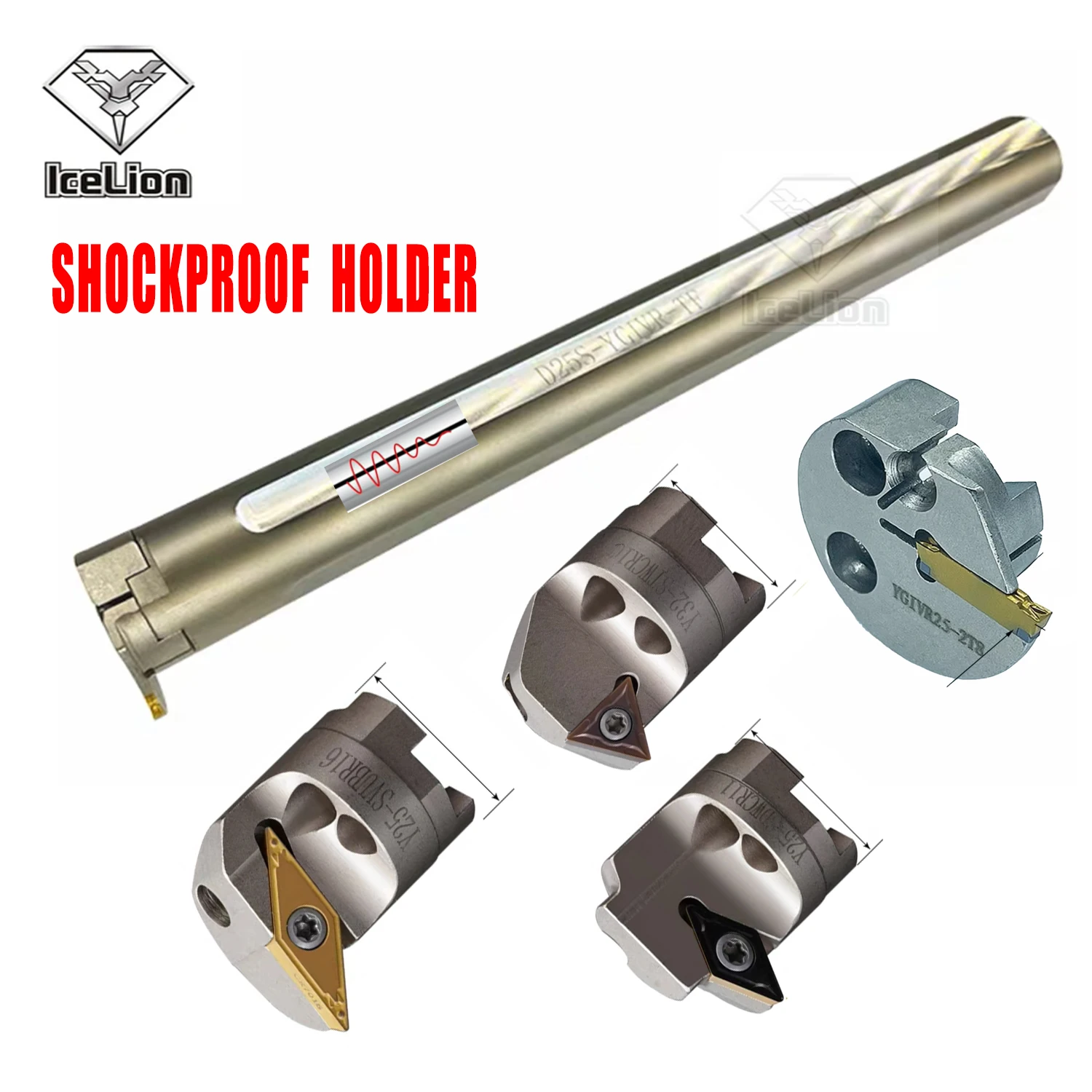 Replaceable Cutter SCLCR SDZCR SVQBR MGIVR STUBR SVUBR CNC Spring Steel Hardened Shockproof Lathe Cutter Shank Boring Bar