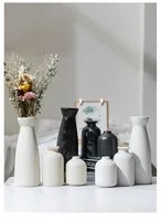 Set of 3 Ceramic Vase, Flower Vases For Rustic Home Decor, 12