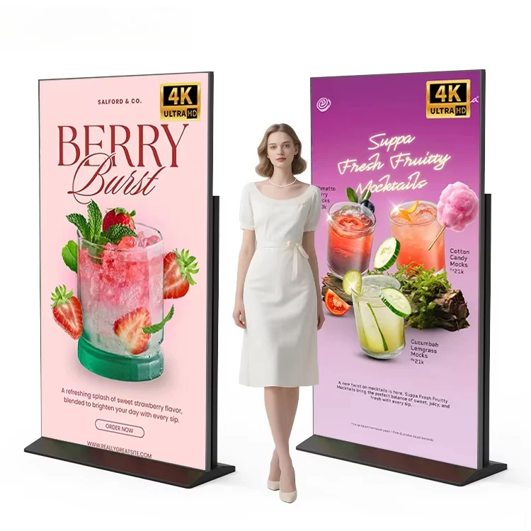 Floor-mounted vertical 55 65 75 85-inch Android full-screen vertical digital interactive touchscreen kiosk
