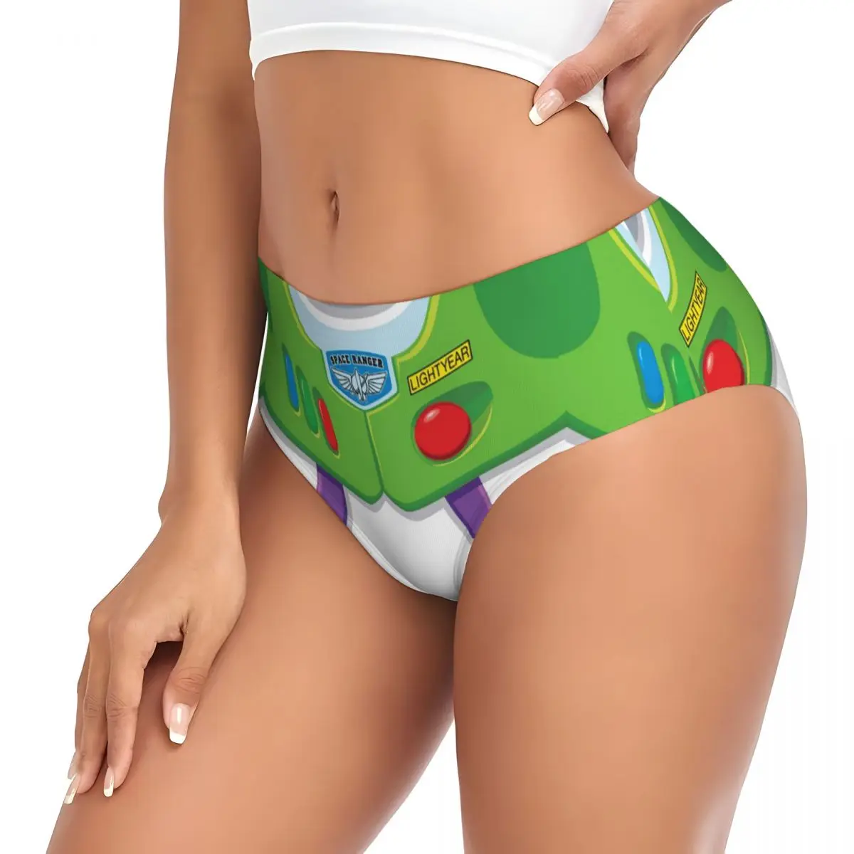 Custom Custom Toy Story Buzz Ranger Briefs Underwear Womens Breathable Stretch Panties