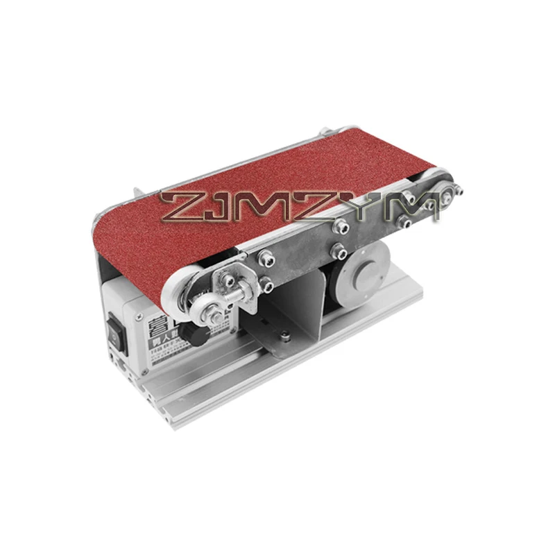 Mini Desktop Gürtel Maschine DIY Polieren Schleifen Maschine Cutter Kanten Spitzer Multifunktionale Band Sander Mit 10PCS Gürtel