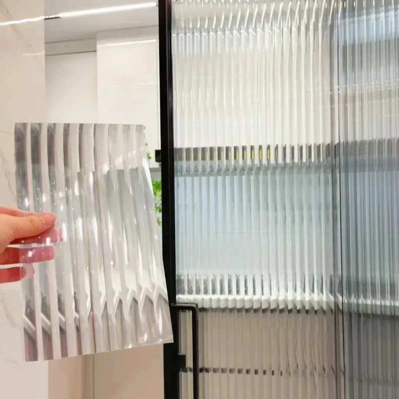 Hot Sale High Quality 3D Reeded Glass Film Self Adhesive Decorative Window Film