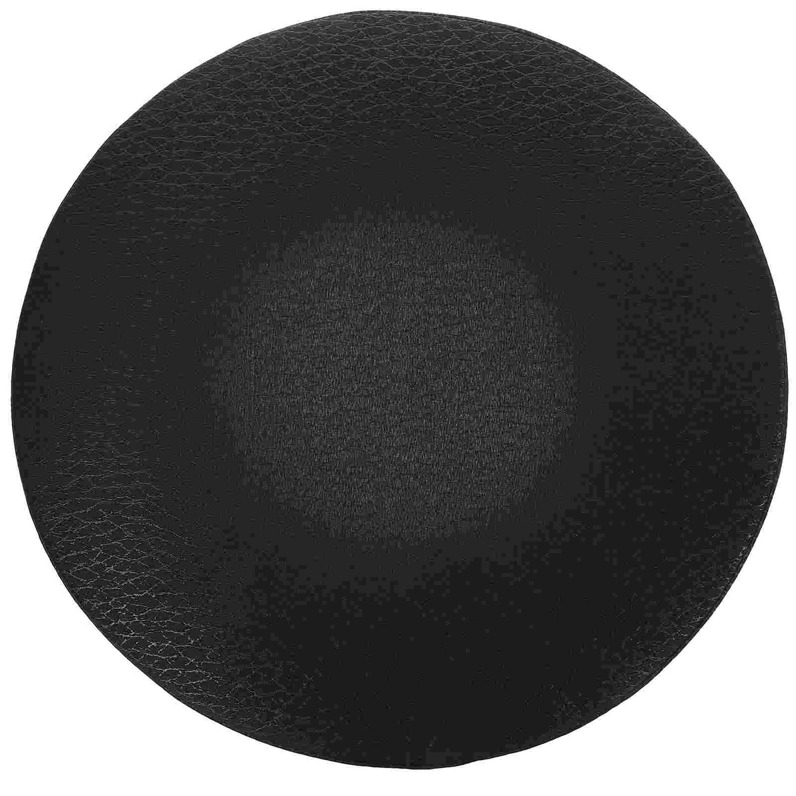 Thick Elastic Barstool Seat Cushion Cover Practical Stool Cover Round Chair Protector for Home Shop - Black (Diameter 30cm )