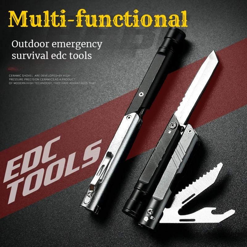

High-quality Outdoor Multi-functional Survival Tools with Bottle Openers and Fire Sticks Portable Camping Emergency Equipment