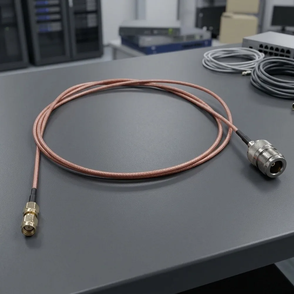 RG316 for coax Cable for pass Pigtail Cable SENSE THROUGH HELIUM 100 Cm 50 Ohm FeMale To RP-SMA for male Lightweight for miner