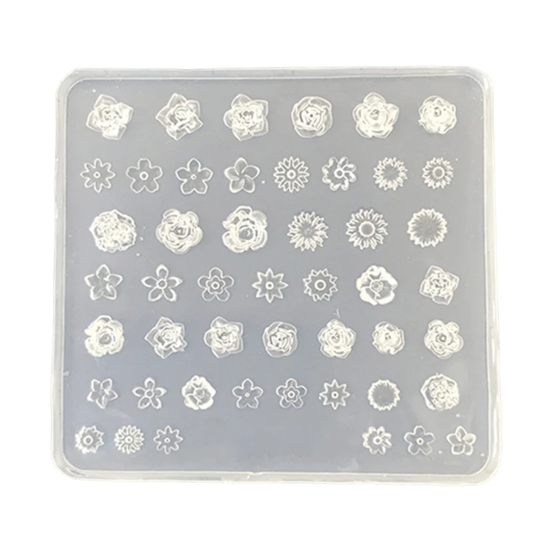 Silicone Floral Decoration Mold for DIY Charm and Resin Making