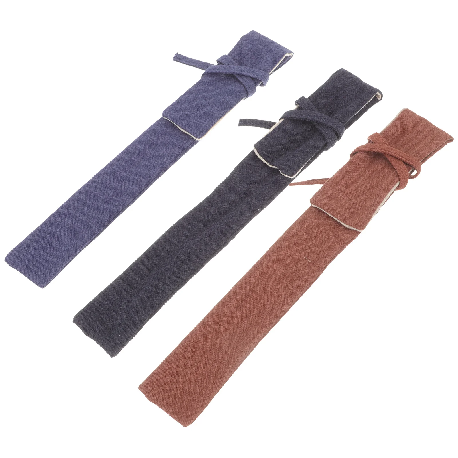 

3pcs Linen Cotton Incense Tube Bag Portable Storage Pouch For Incense Sticks Home Fragrance Holder Travel Case Party Supply