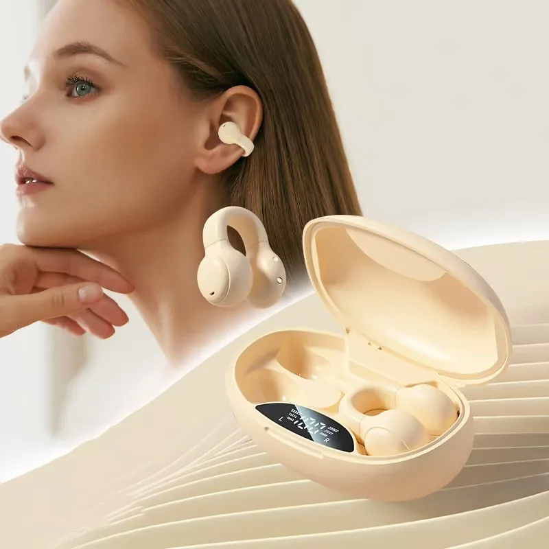 Wireless Bone Conduction Bluetooth Earphones with Clip