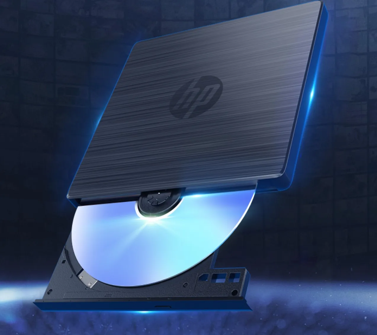 USB External DVD-RW Drive F6V97AA Protectable External CD DVD Drive CD-RW Optical ROM Player for Laptops Desktop PCs