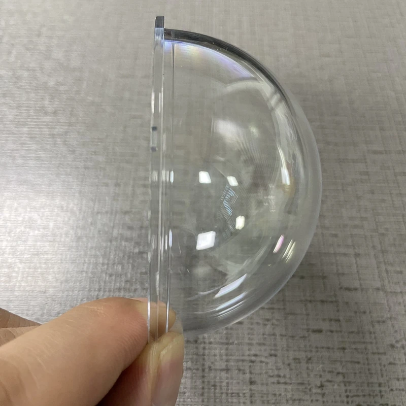 2.7 Inch Acrylic Indoor / Outdoor CCTV Replacement Clear Camera Dome Housing HD transparent Dome Cover