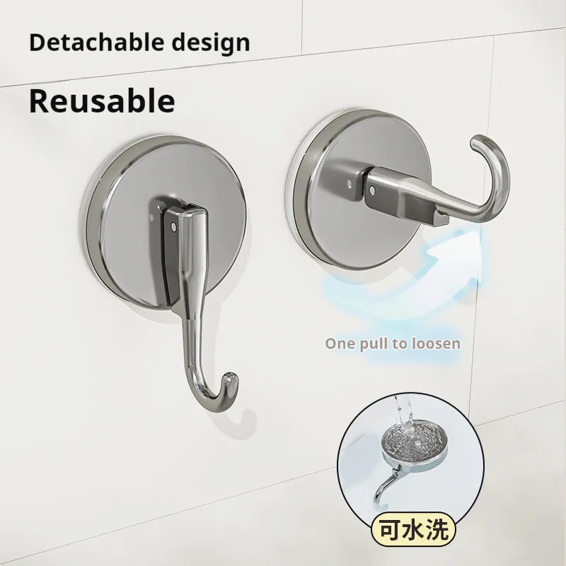 1-4pcs Heavy Duty Vacuum Suction Cup Hooks Door Wall Hook Load Rack Bathroom Towel Key Rack Sticky Hook for Kitchen Pots Pans