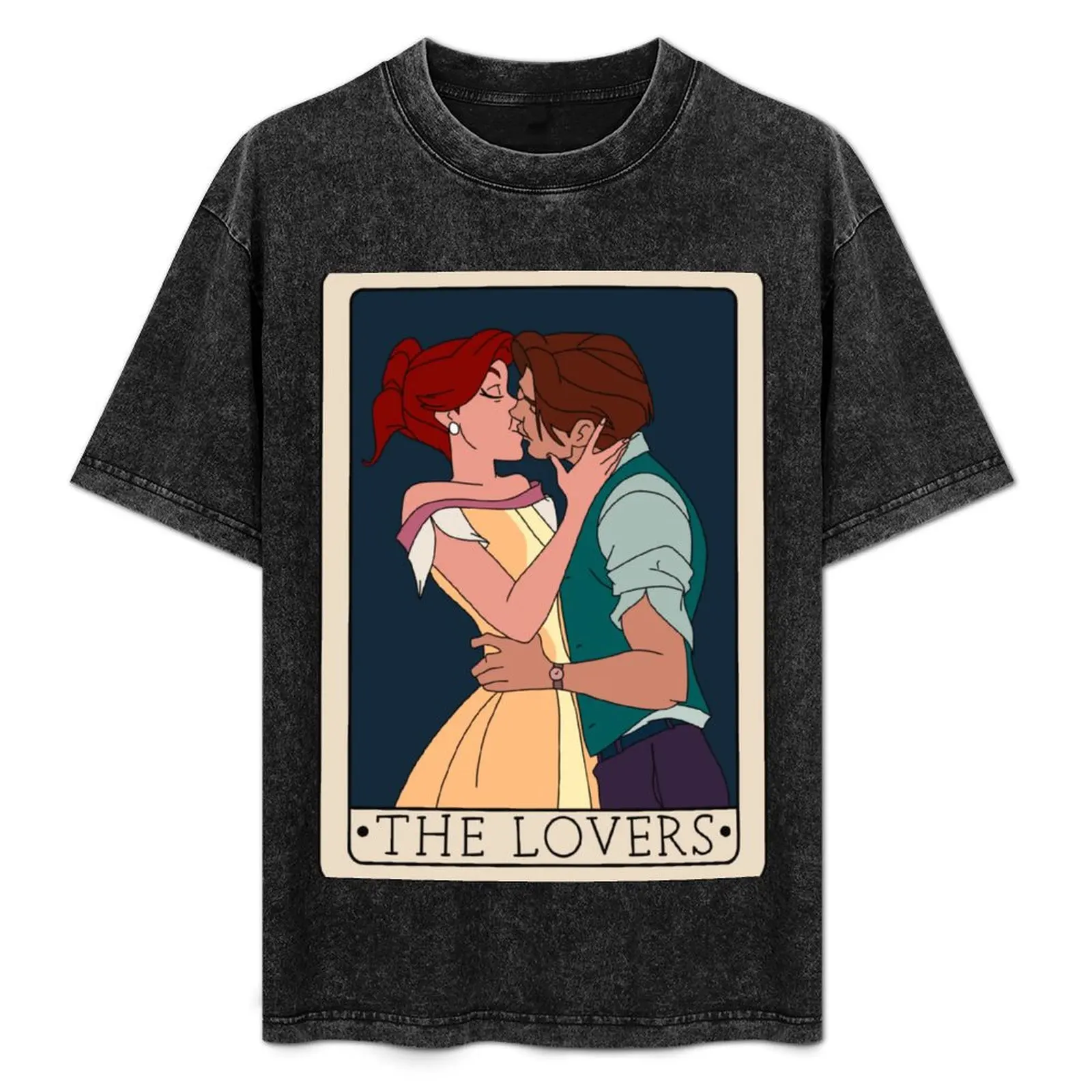 Anastasia The Lovers Tarot Card T-Shirt aesthetic clothes sweat graphics t shirts for men cotton