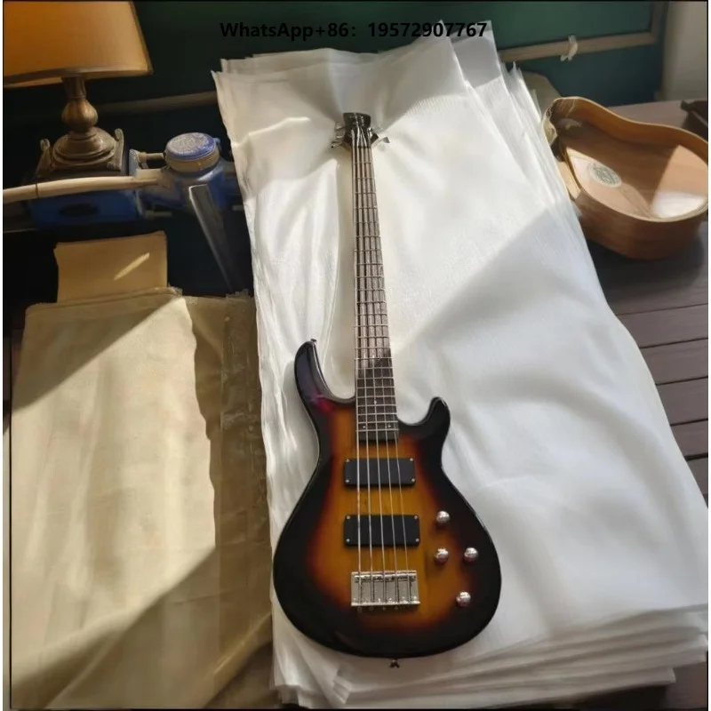 Factory Direct Sale Five-String Electric Bass G-B3-4 Performance-Specific Solid Wood Maple Ebony Fretboard Dual