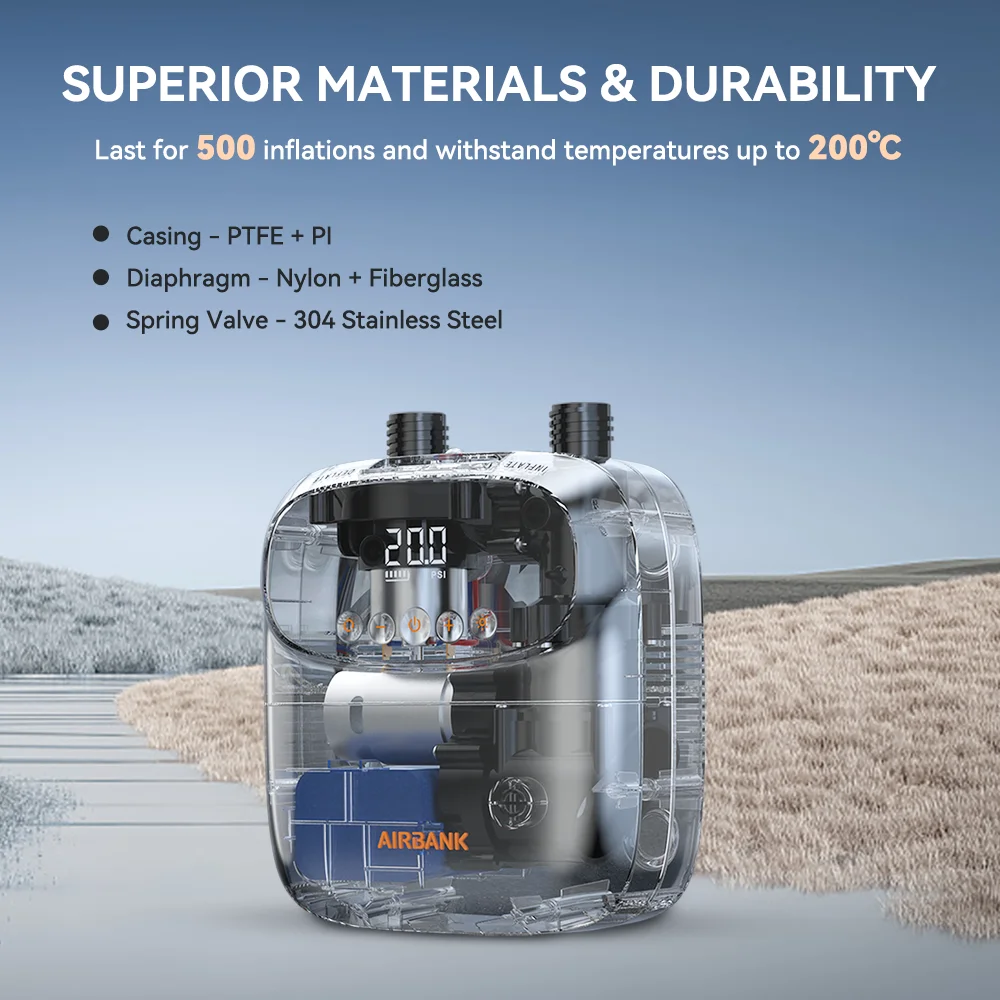 Airbank スタンドアップパドル SUP ポンプ充電式 20PSI