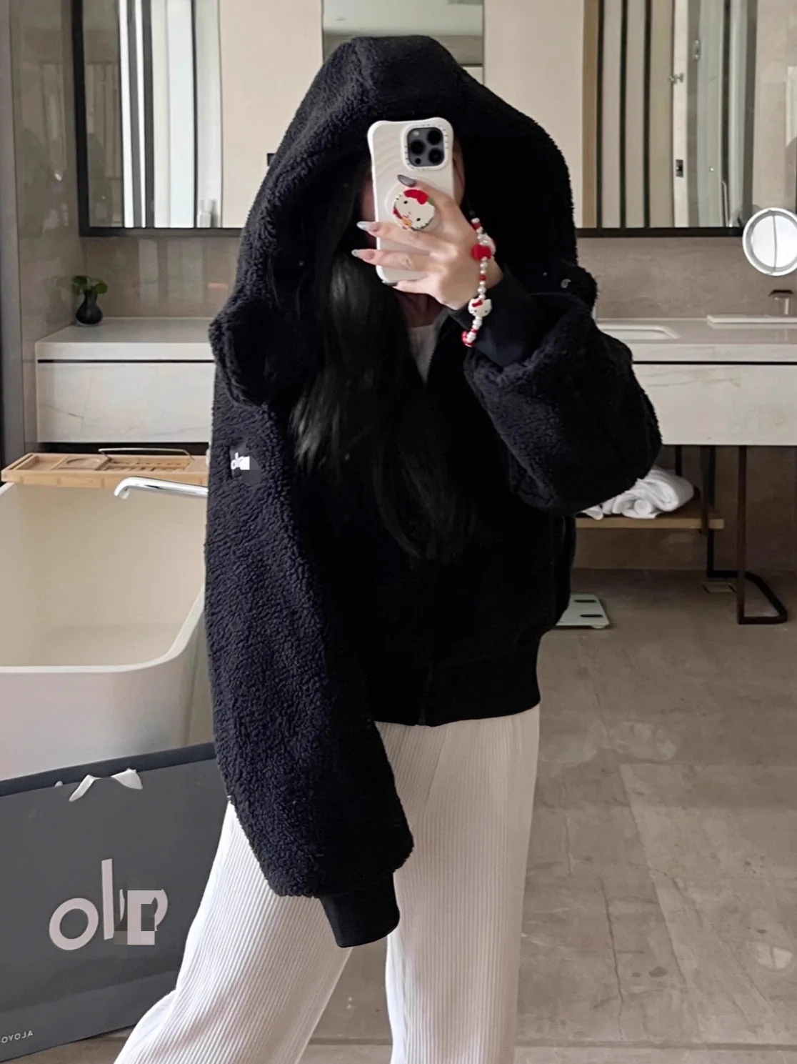 Trendy ort Lamb Fur Hooded Zipper Jaet Women's Loose Casual Cotton Coat Comfortable Korean Sle Commute Thiened Cotton