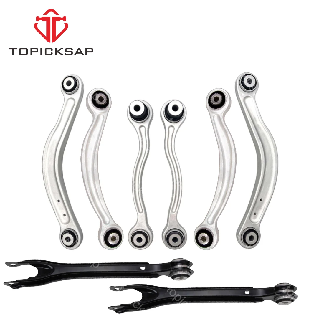 TOPICKSAP 8pcs Rear Control Arm Suspension Kits for Mercedes-Benz W204 W205 W212 S212 X204 C300 E350 2007 2008 2009 2010 - 2020