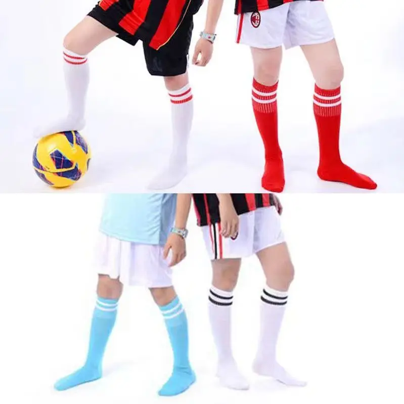 

Football Socks for Kids and Teens Size S M Striped Cotton Soccer Baseball Training Socks for Boys Girls,Moisture Wicking