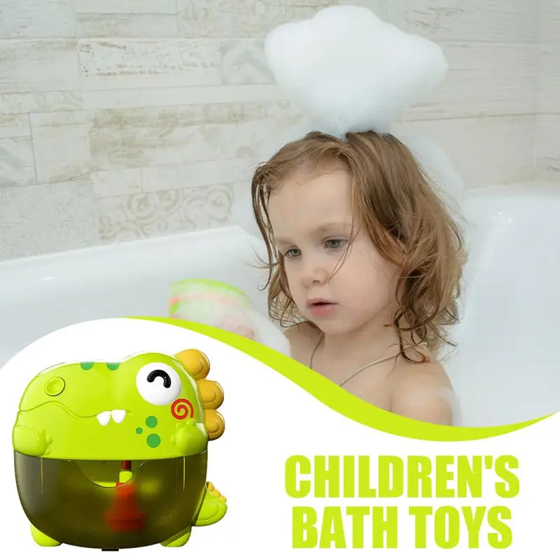 Light-up Bath Toys Bath Bubble Machine With Lights And Sounds Bubble Bath Toy Kids Bath Toys Soft And Flexible For Children Boys