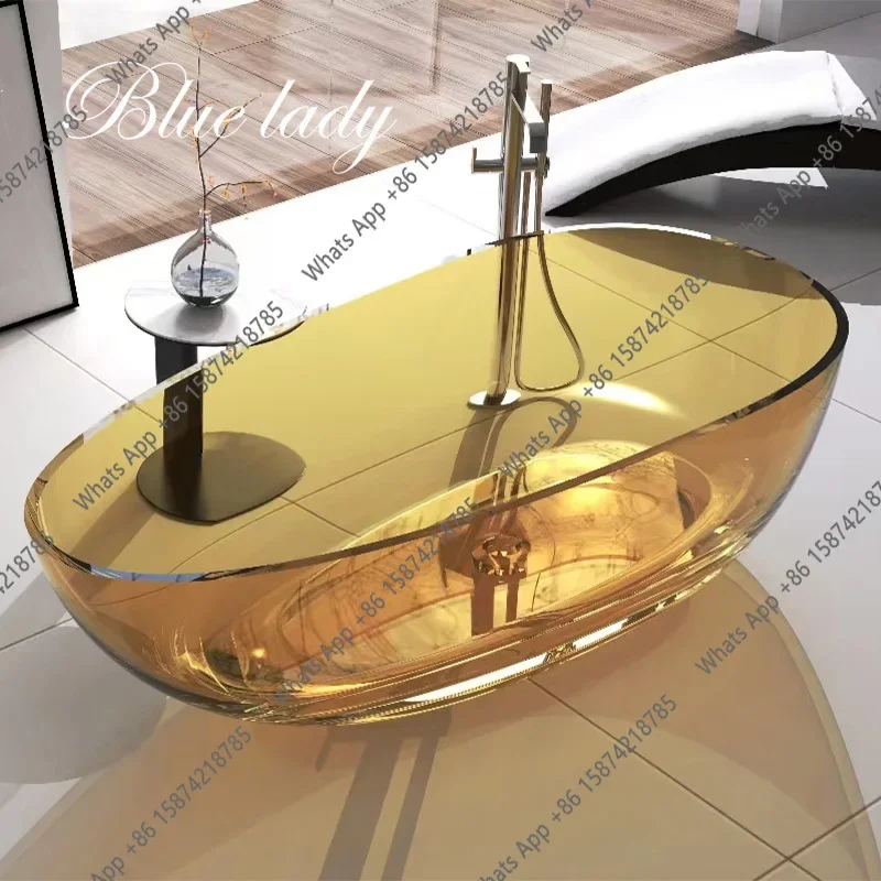 X30 Transparent Resin Crystal Bathtub Home Hotel Homestay Independent Bathtub Hotel Project Collection Bathtub
