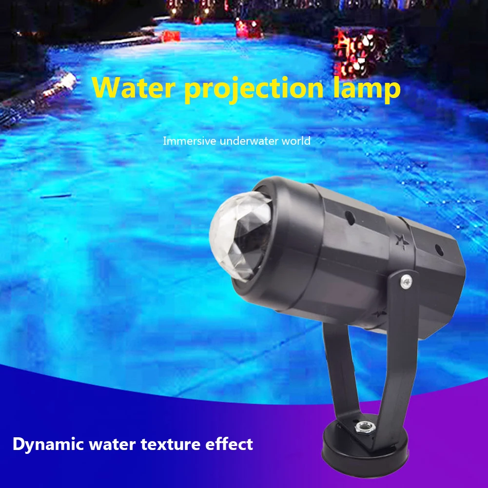 

LED Ocean Projector Lamps Outdoor Waterproof Bridge Building Dynamic Water Wave Ripple Decoration Night Light