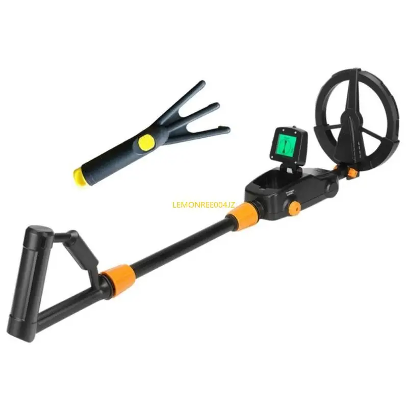 

E7CD Waterproof Metal Detectors High Sensitivity Adjustment Treasure Starter Equipment with Digging Tool for Children