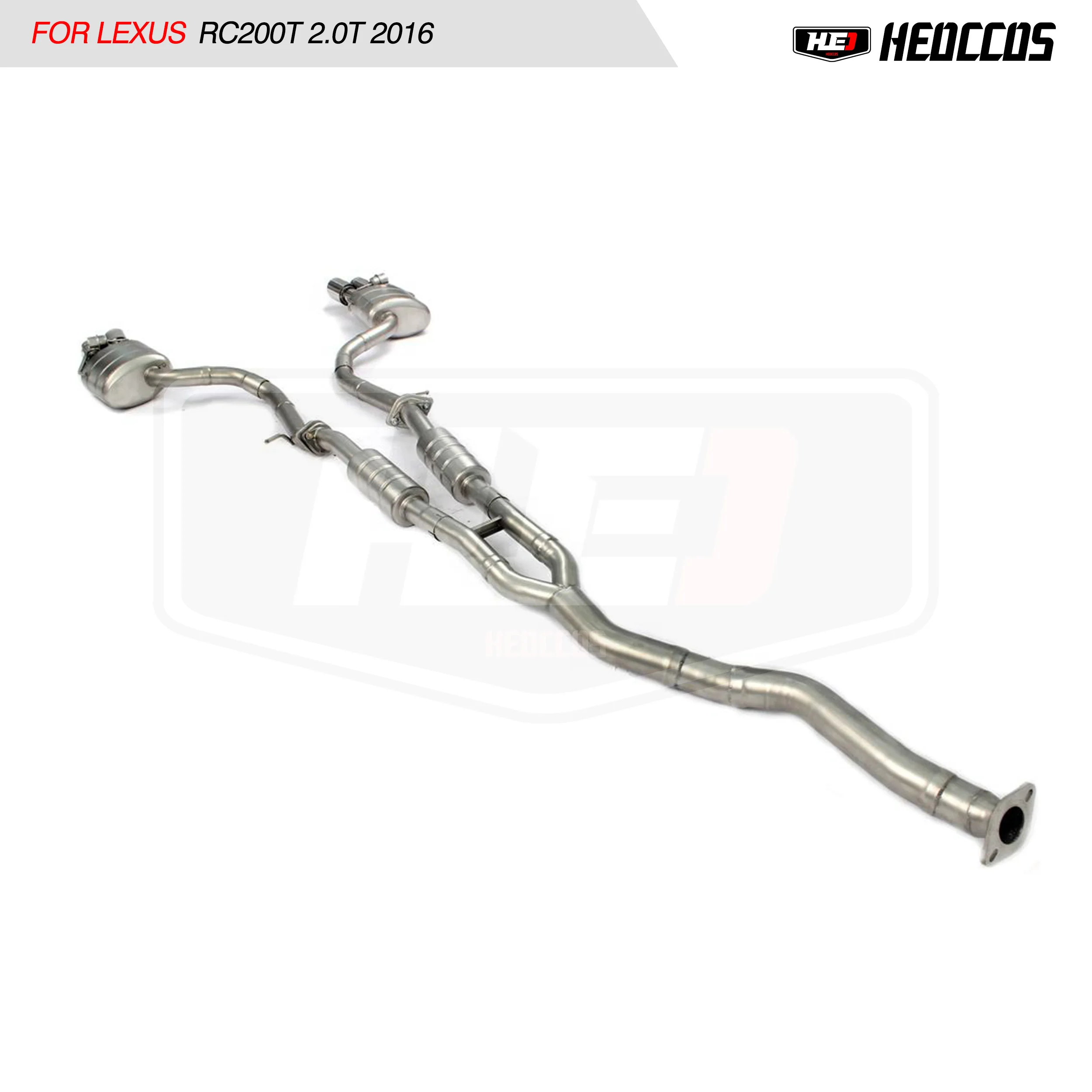 HEO For Lexus RC200T 2.0T 2016 catback exhaust pipes exhaust tip valvetronic exhaust muffler downpipe