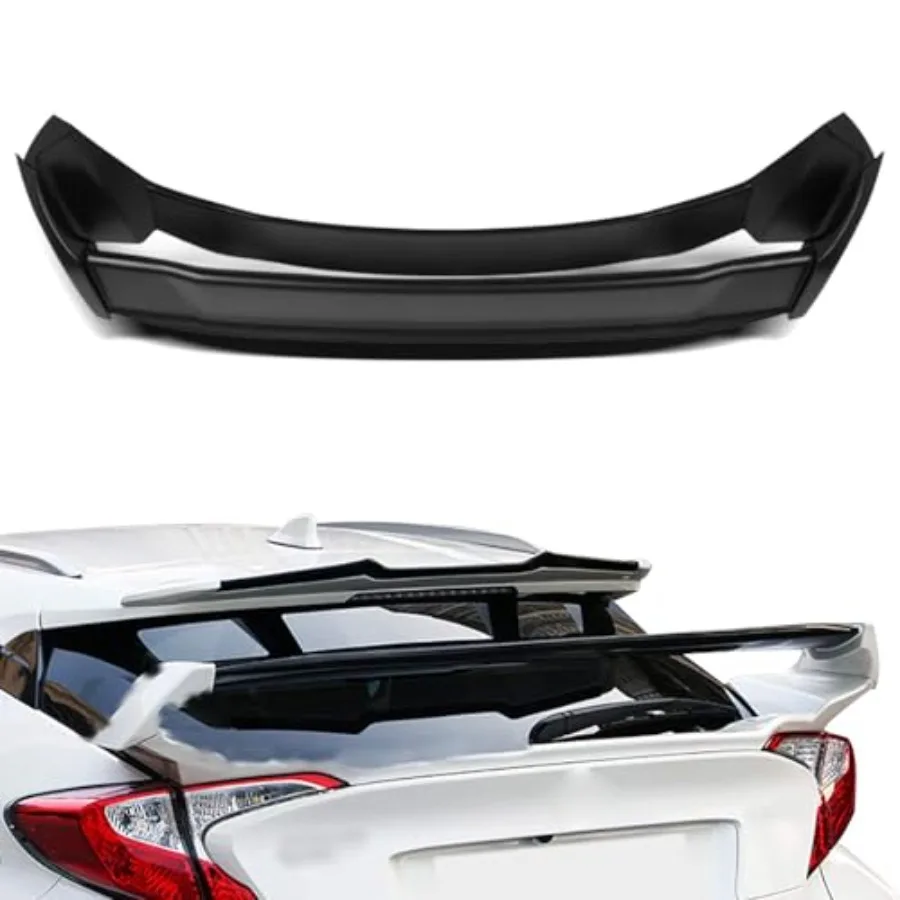 

ABS Spoiler Wing Fits for 2018-2021 Toyota C-HR 1PC Matte Black Rear Trunk Spoiler Wing