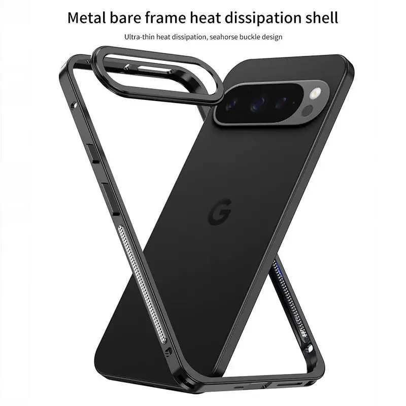 

Для Google Pixel 10 Pro XL металлический каркас противоударный чехол-бампер для Pixel 10Pro XL съемный металлический защитный ультратонкий чехол для камеры