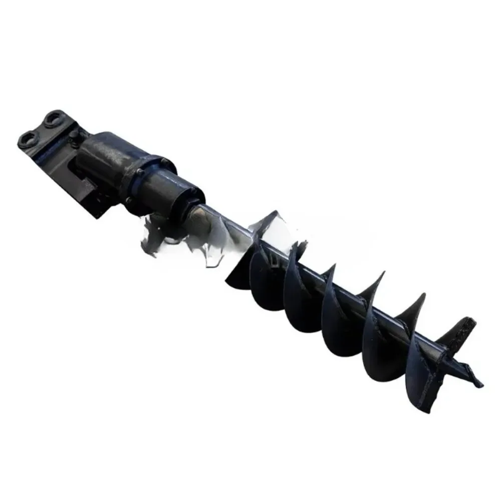 Mini Excavator Auger Attachment Earth Auger Drill Bit for Mini Excavator Post Hole Digger for Farm Construction Landscaping
