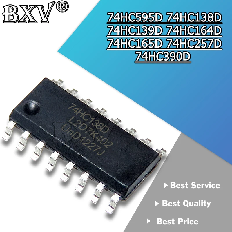 10PCS 74HC165D 74HC165 SOP SN74HC165DR SN74HC165 74HC595 74HC595D 74HC138D 74HC139D 74HC164D 74HC257D 74HC390D SMD IC Chipset