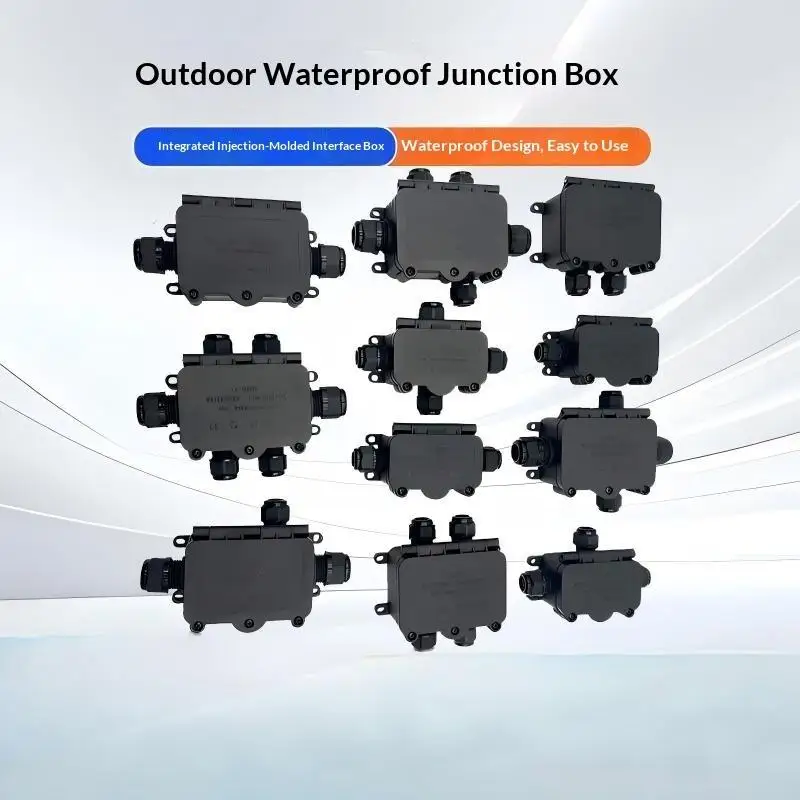 IP66 Waterproof Junction Box 3mm-6.5mm Cable Connector Sealed Retardant Electrical Outdoor Waterproof Box