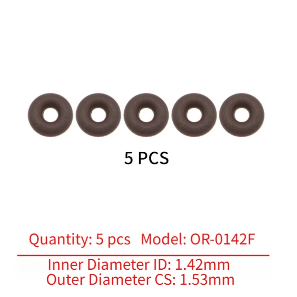 Replacement O Ring Kit for Scuba Diving Pressure Gauges Nitrile and FKM Rubber Black Seals 0.142 0.153cm Temperature Resistant