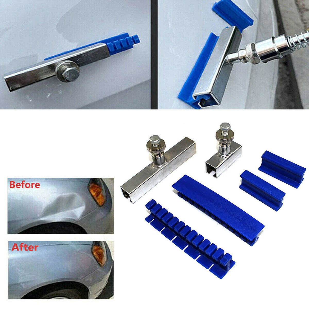 6pcs Dent Repair Tool Set Paintless Sheet Metal Repair Tool Puller Car Dent and Dent Repair Tool Car Paintless Dent Puller