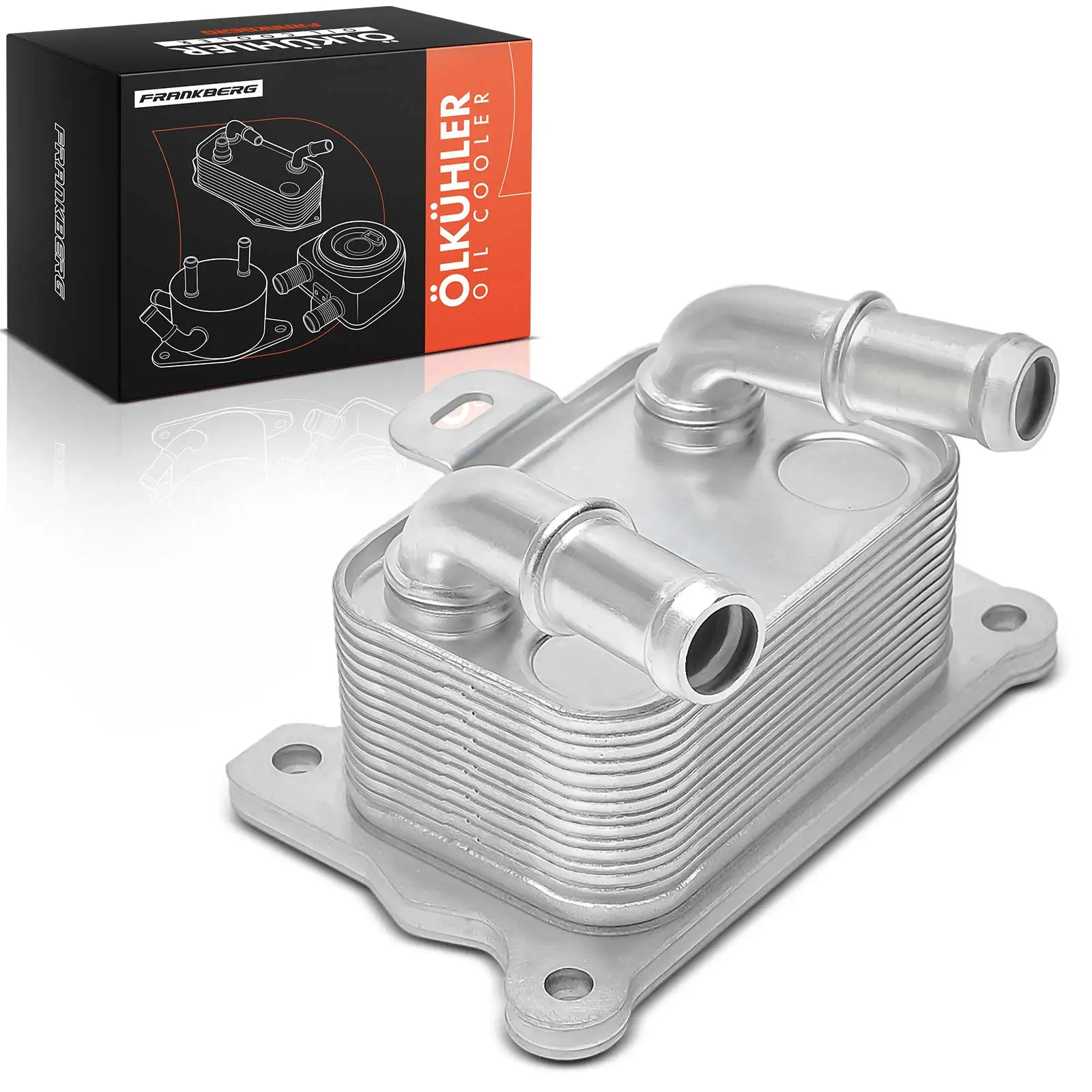 Frankberg 1x Ölkühler Motoröl für Mercedes-Benz W177 Renault Clio Megane Nissan Dacia 213055917R MQ004883 2820700079 2130500Q0B