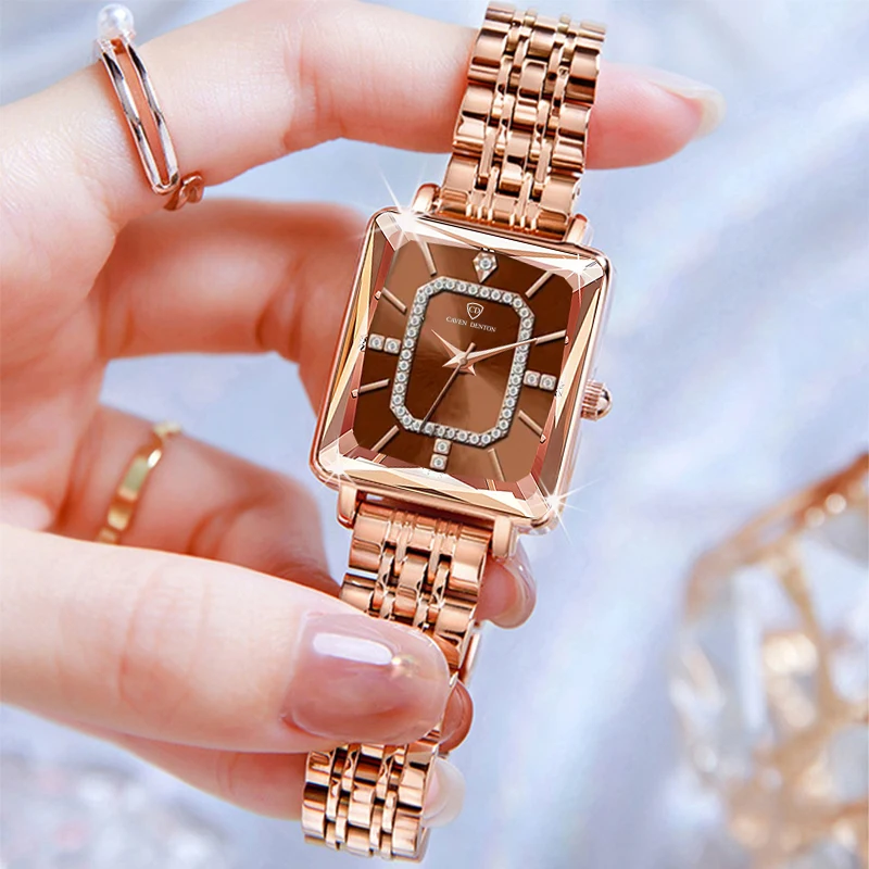 New style steel band waterproof ladies watch fashion diamond watch temperament female watch quartz watch