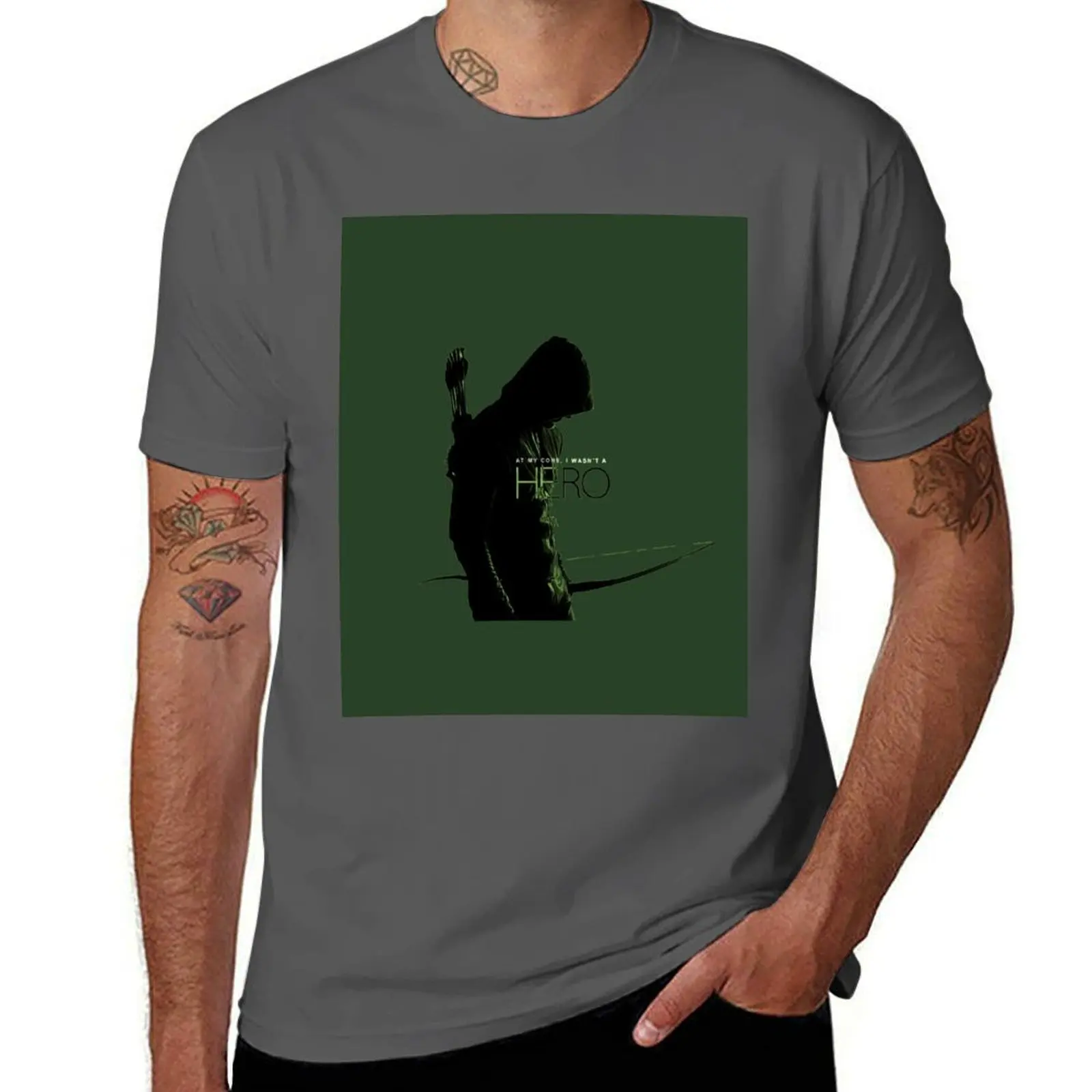 

The Green Arrow T-Shirt t shirts for man slim fit t shirt man cotton cotton tshirt 100% T-Shirt