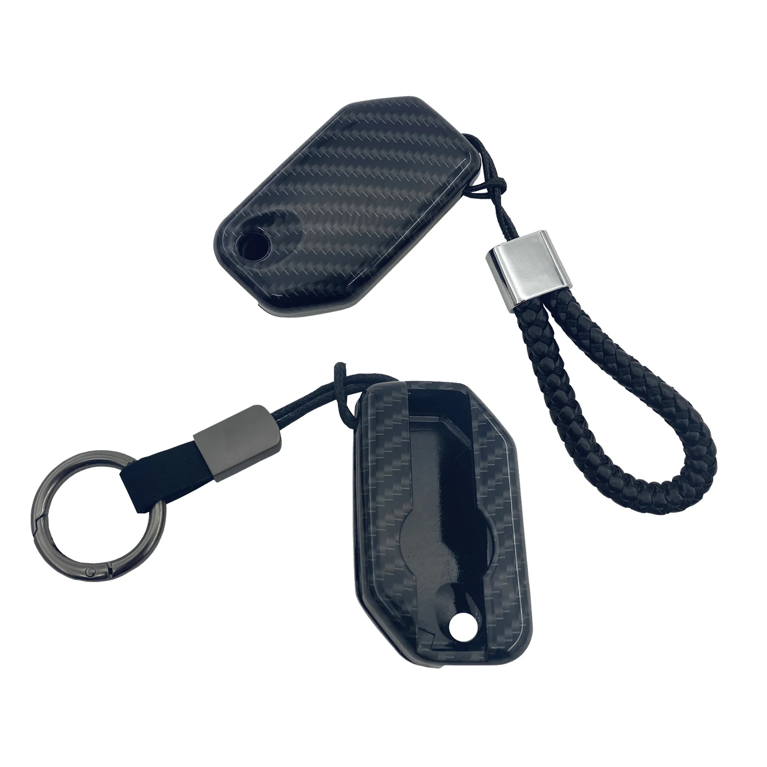 

Carbon Fiber Painting Key Shell Cover Fob Case Holder +Key Chain For BMW F750GS F850GS F900R K1600GT R1200GS C400GT