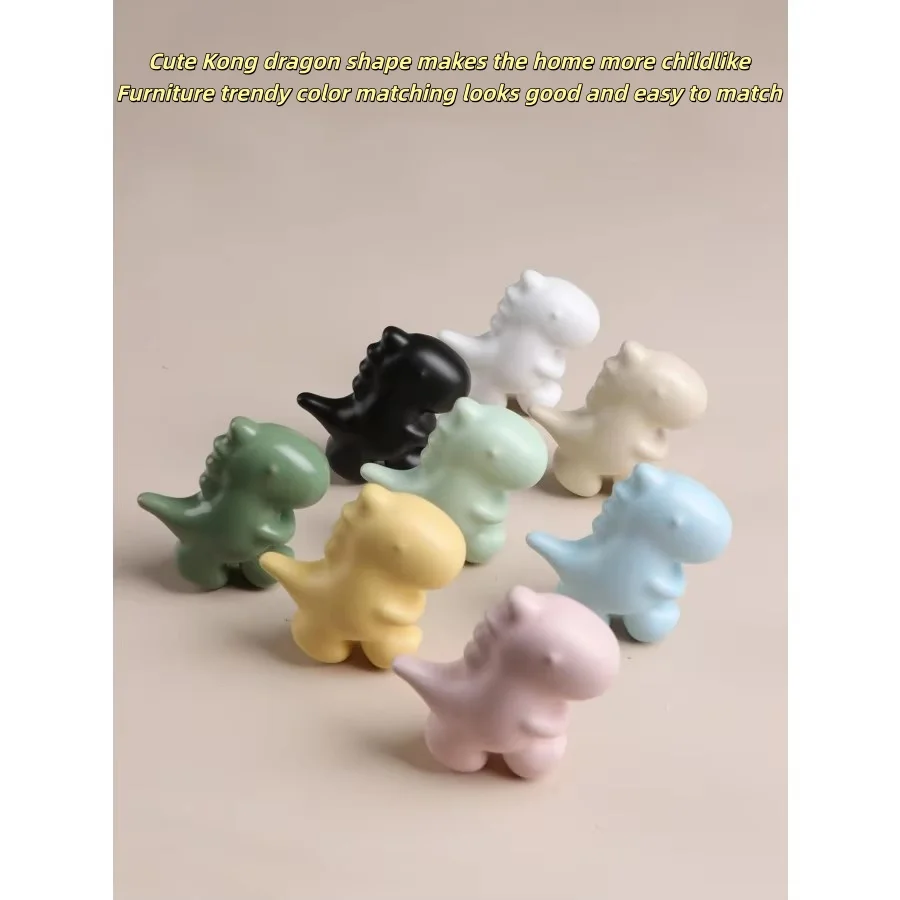 Dinosaur Cartoon Children Room Ceramic Cabinet Knobs Moon Star Wardrobe Handle Garden Door Handle Cabinet Handles for Kids