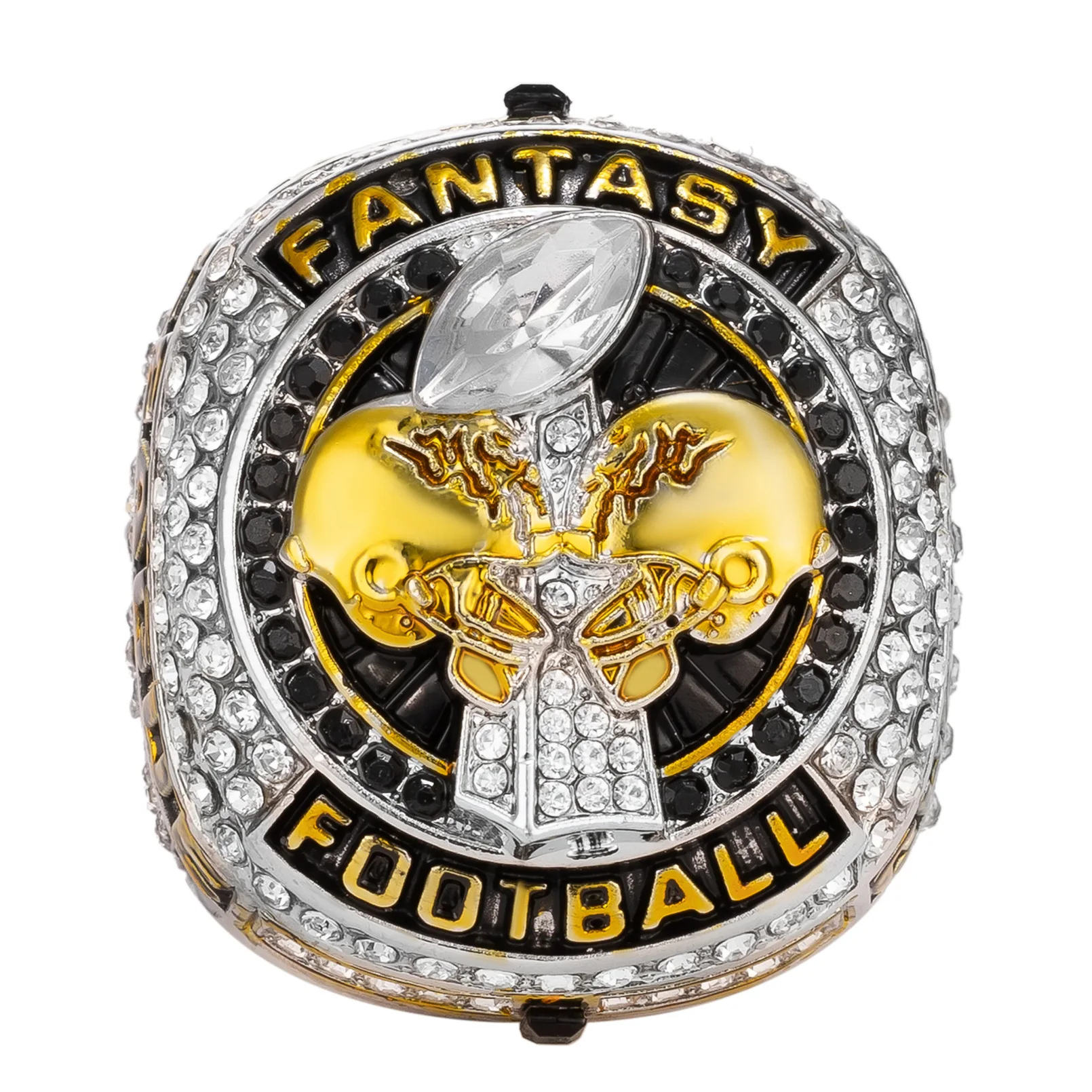 2025 Fantasy Football Championship Ring FFL MVP Trophy Prize for Fans Mens' Souvenir Gift Size 8-14