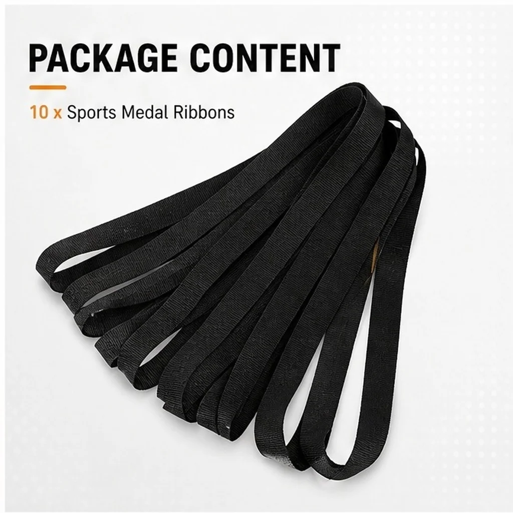 10Pcs Competition Medal Lanyards Award Ribbons for Sports Meetings School Sports Day Party Favors Progress Rewards Relay Races