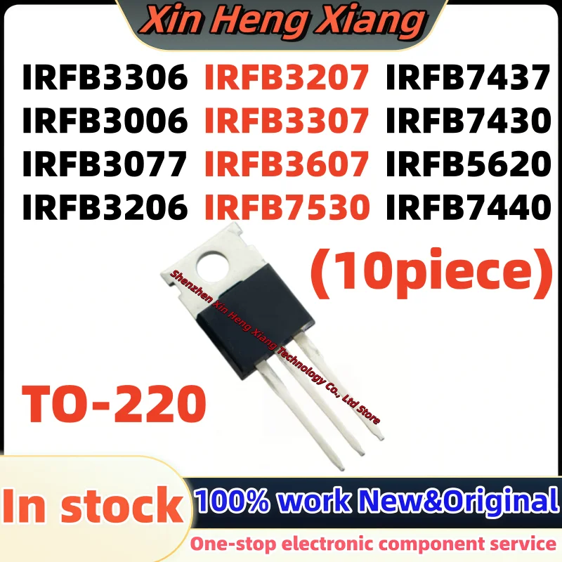 (10 piezas) 100% Nuevos IRFB3306 IRFB3006 IRFB3307 IRFB3077 IRFB3206 IRFB3207 IRFB3607 IRFB7530 IRFB7437 IRFB7430 IRFB5620 IRFB7440