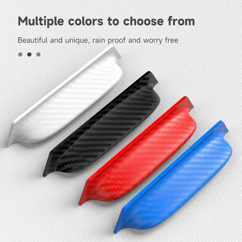 قطعتان من واقيات المطر لكاميرا الرؤية الخلفية للسيارة - غطاء حماية بلاستيكي سميك واسع الحواف، سطح غير لامع بتصميم مثلث #1