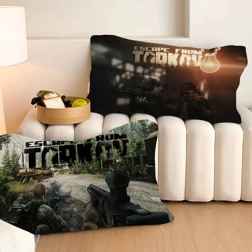 Shooting E-escape From T-tarkovS Game New Quick-Dry Polyester Pillow Towel - Anti-Head Oil Dirt-Proof Cover for Household Use